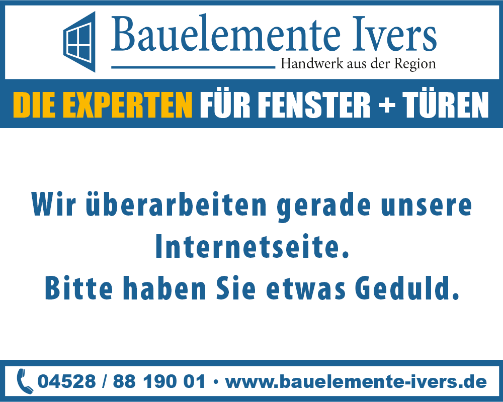 Unsere Website wird zur Zeit überarbeitet!